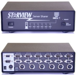 Picture of StarTech StarView SV621 KVM Switch 6 poorts